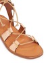 Detail View - Click To Enlarge - ROSETTA GETTY - Crisscross lace-up leather sandals