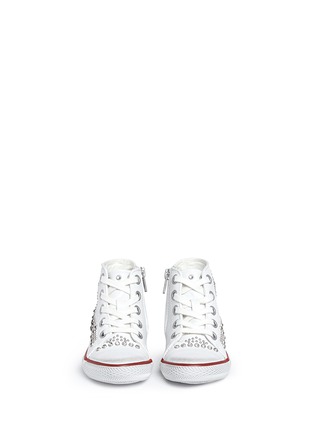 Figure View - Click To Enlarge - 90115 - 'Flash' rhinestone stud leather toddler sneakers