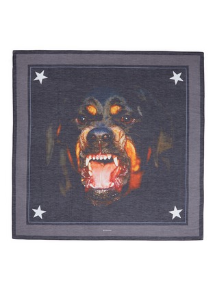 Main View - Click To Enlarge - GIVENCHY - Rottweiler print cotton-silk scarf
