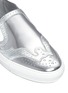 Detail View - Click To Enlarge - GIVENCHY - 'Skate Basse New' brogue detail metallic leather slip-ons