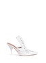 Main View - Click To Enlarge - GIVENCHY - 'Show' decorative lace-up leather mules