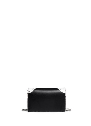 Back View - Click To Enlarge - GIVENCHY - 'Pandora' brogue detail leather chain wallet