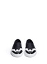 Front View - Click To Enlarge - GIVENCHY - Contrast brogue leather skate slip-ons