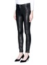 Front View - Click To Enlarge - J BRAND - 'Super Skinny' stretch leather pants