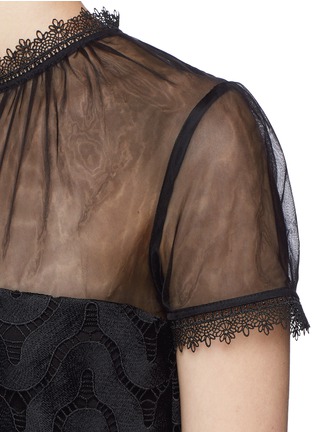 Detail View - Click To Enlarge - SELF-PORTRAIT - 'Evie' wavy guipure lace dress