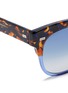 Detail View - Click To Enlarge - GUCCI - Tortoiseshell effect contrast acetate sunglasses
