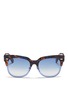 Main View - Click To Enlarge - GUCCI - Tortoiseshell effect contrast acetate sunglasses