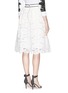 Back View - Click To Enlarge - ALICE & OLIVIA - 'Kizzy' lace pouf midi skirt