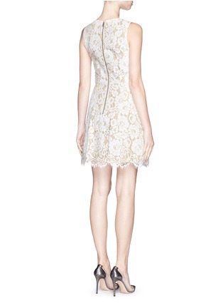 Back View - Click To Enlarge - ALICE & OLIVIA - 'Leann' sleeveless lace skater dress