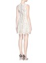 Back View - Click To Enlarge - ALICE & OLIVIA - 'Leann' sleeveless lace skater dress