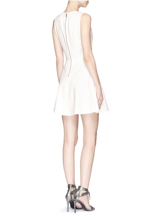 Back View - Click To Enlarge - ALICE & OLIVIA - 'Kimbriella' square plunge neck flare dress