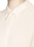Detail View - Click To Enlarge - ALICE & OLIVIA - 'Michele' organza embroidery box pleat shirt dress
