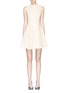 Main View - Click To Enlarge - ALICE & OLIVIA - 'Michele' organza embroidery box pleat shirt dress