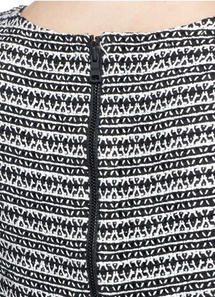 Detail View - Click To Enlarge - ALICE & OLIVIA - 'Clyde' knit shift dress
