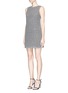 Front View - Click To Enlarge - ALICE & OLIVIA - 'Clyde' knit shift dress
