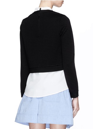 Back View - Click To Enlarge - ALICE & OLIVIA - Faux layer sweater shirt