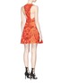 Figure View - Click To Enlarge - ALICE & OLIVIA - 'Mollie' floral jacquard box pleat dress