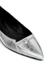Detail View - Click To Enlarge - MC Q SHOES - 'Cat' metallic leather flats