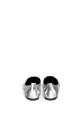 Back View - Click To Enlarge - MC Q SHOES - 'Cat' metallic leather flats