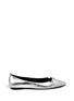 Main View - Click To Enlarge - MC Q SHOES - 'Cat' metallic leather flats
