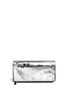 Main View - Click To Enlarge - MC Q - Metallic leather front razor foldover clutch