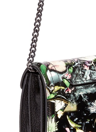 Detail View - Click To Enlarge - MC Q - Festive floral patent leather clutch