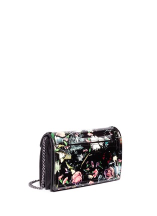 Front View - Click To Enlarge - MC Q - Festive floral patent leather clutch