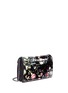 Front View - Click To Enlarge - MC Q - Festive floral patent leather clutch