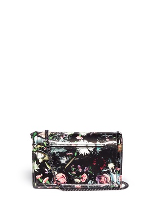 Main View - Click To Enlarge - MC Q - Festive floral patent leather clutch