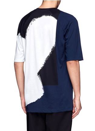 Back View - Click To Enlarge - 3.1 PHILLIP LIM - Colourblock paint print cotton T-shirt