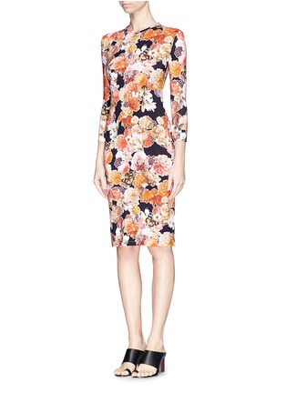 Figure View - Click To Enlarge - GIVENCHY - Floral butterfly print jersey dress