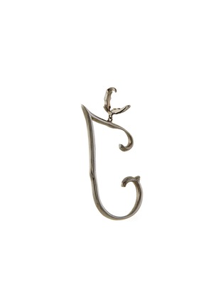Detail View - Click To Enlarge - LC COLLECTION JEWELLERY - Diamond 18k white gold letter pendant – J