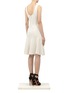 Back View - Click To Enlarge - ST. JOHN - Sleeveless flared dress