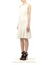 Front View - Click To Enlarge - ST. JOHN - Sleeveless flared dress