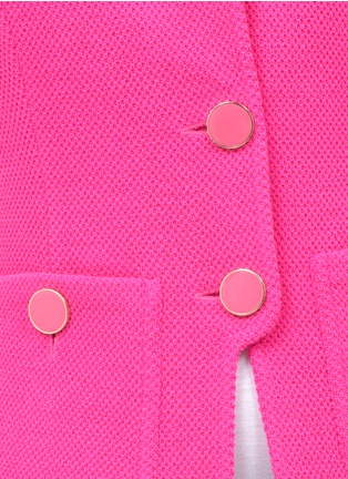 Detail View - Click To Enlarge - ST. JOHN - Piqué knit jacket