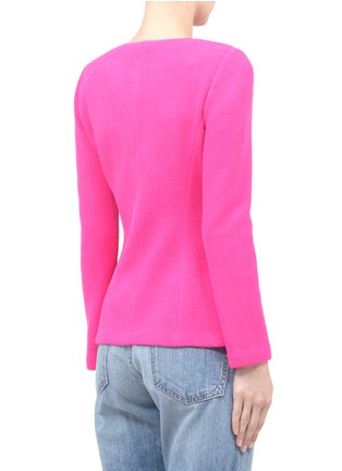 Back View - Click To Enlarge - ST. JOHN - Piqué knit jacket