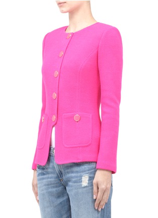 Front View - Click To Enlarge - ST. JOHN - Piqué knit jacket