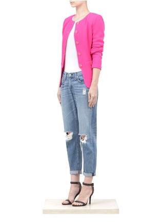 Figure View - Click To Enlarge - ST. JOHN - Piqué knit jacket