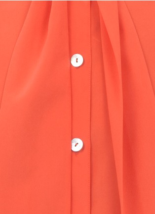 Detail View - Click To Enlarge - ST. JOHN - Detachable scarf silk-blend blouse