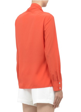 Back View - Click To Enlarge - ST. JOHN - Detachable scarf silk-blend blouse