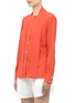 Front View - Click To Enlarge - ST. JOHN - Detachable scarf silk-blend blouse