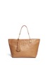 Main View - Click To Enlarge - TORY BURCH - 'Thea' leather tassel tote