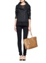 Figure View - Click To Enlarge - TORY BURCH - 'Thea' leather tassel tote