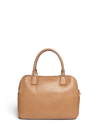 Back View - Click To Enlarge - TORY BURCH - 'Thea' triple zip compartment leather bag
