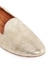 Detail View - Click To Enlarge - LANVIN - Metallic leather slip-ons