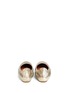 Back View - Click To Enlarge - LANVIN - Metallic leather slip-ons