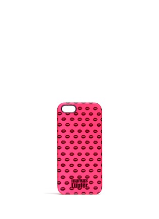 Main View - Click To Enlarge - MARKUS LUPFER - Small smacker lip print iPhone 5/5s case