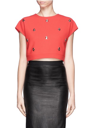 Main View - Click To Enlarge - ELIZABETH AND JAMES - 'Colton' embellished cropped top 