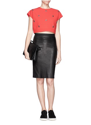 Figure View - Click To Enlarge - ELIZABETH AND JAMES - 'Colton' embellished cropped top 