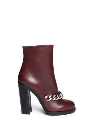 Main View - Click To Enlarge - GIVENCHY - Chain leather ankle boots